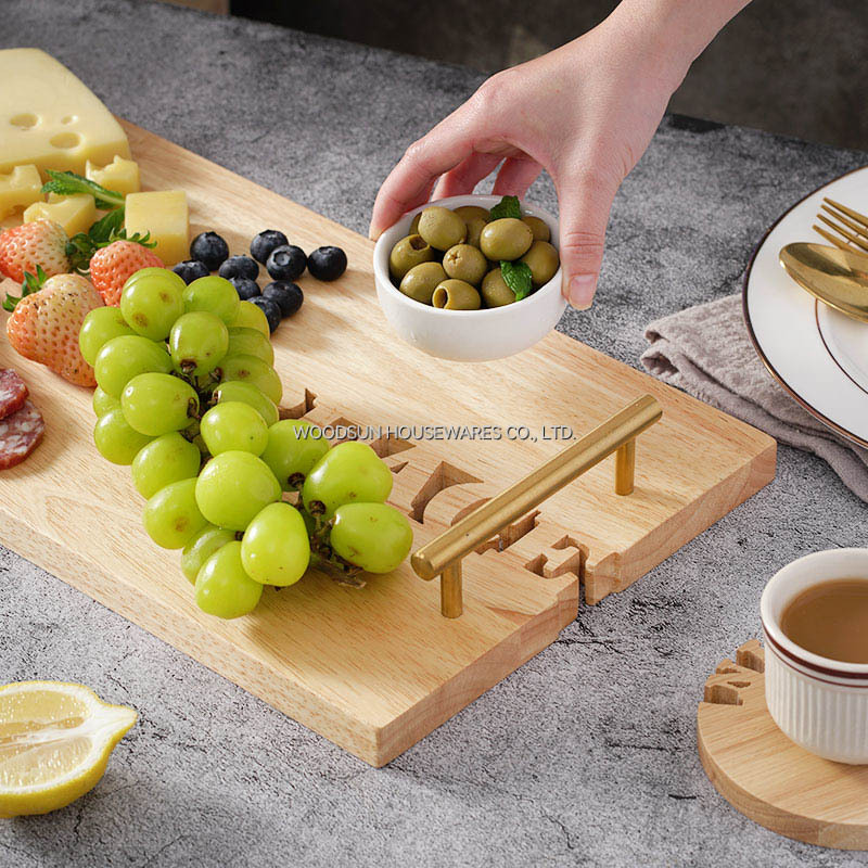 Woodsun Solid Lettering New Product 2025 Popular Wooden Food Serving Trays Restaurant