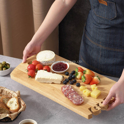 Woodsun Solid Lettering Wood Chopping Cutting Board Serving Wooden Tray Serving