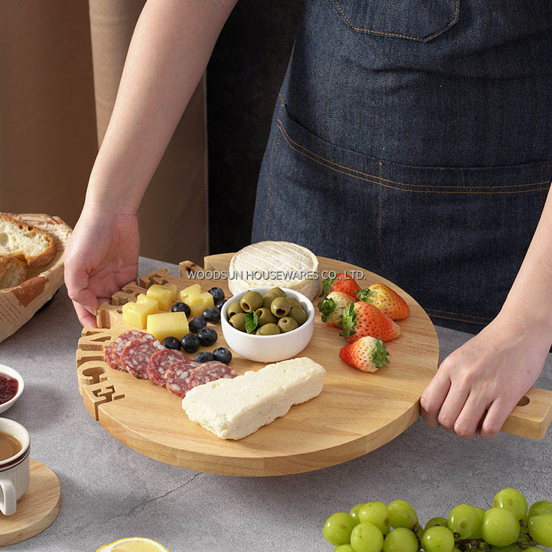 Woodsun Solid Lettering Tarjoilulauta Tavola Di Servizio Plateau De Service Pizza Serving Board Wood