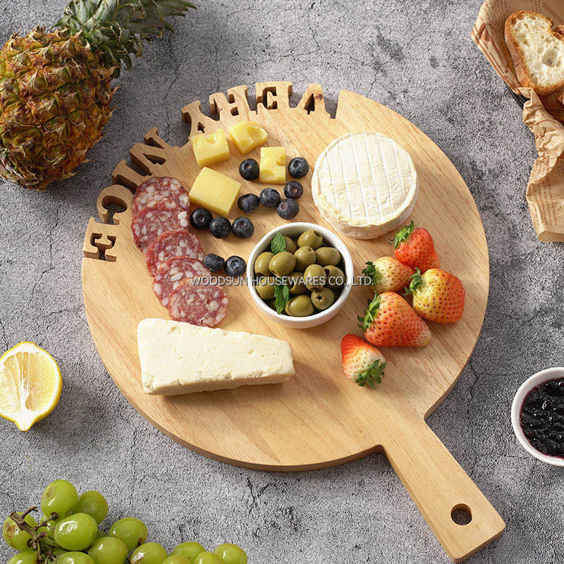 Woodsun Solid Lettering Tarjoilulauta Tavola Di Servizio Plateau De Service Pizza Serving Board Wood