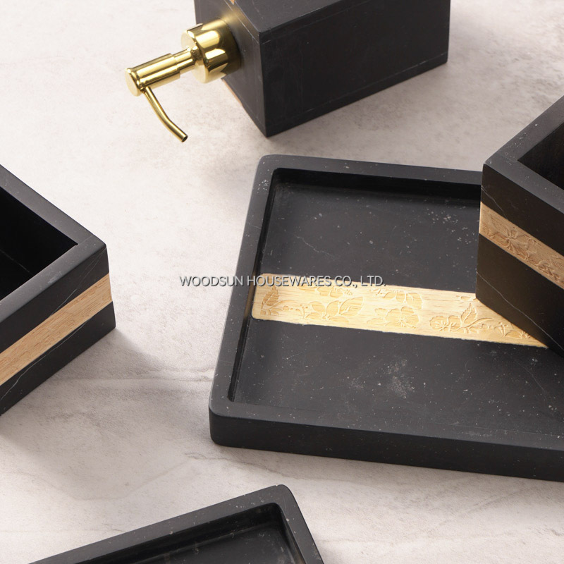 Woodsun Manufacturer Wooden Bathroom Products Hotel Bathroom Storage Sets Luxury