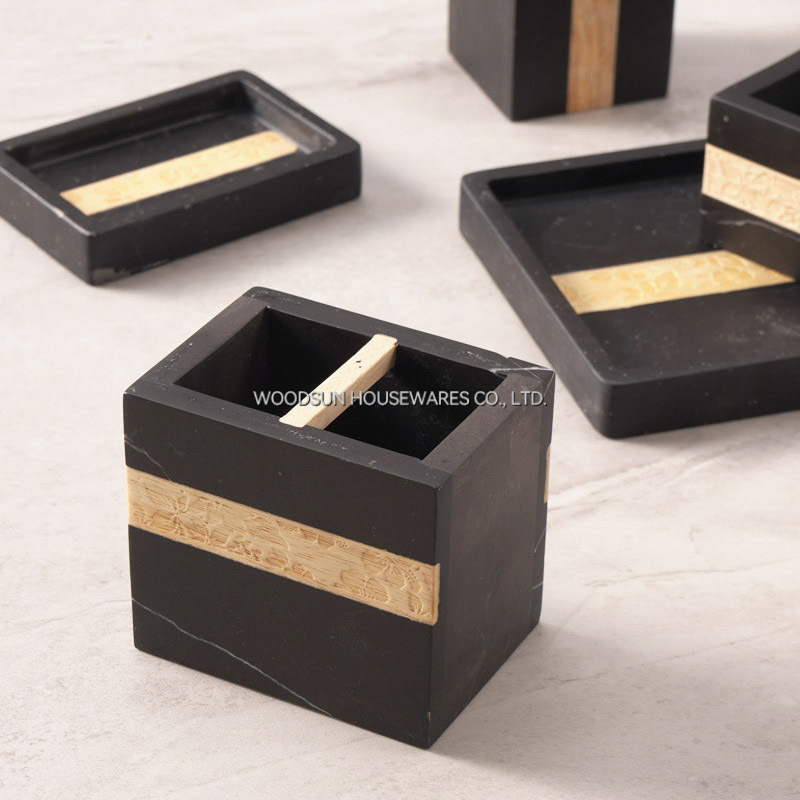 Woodsun Manufacturer Wooden Bathroom Products Hotel Bathroom Storage Sets Luxury