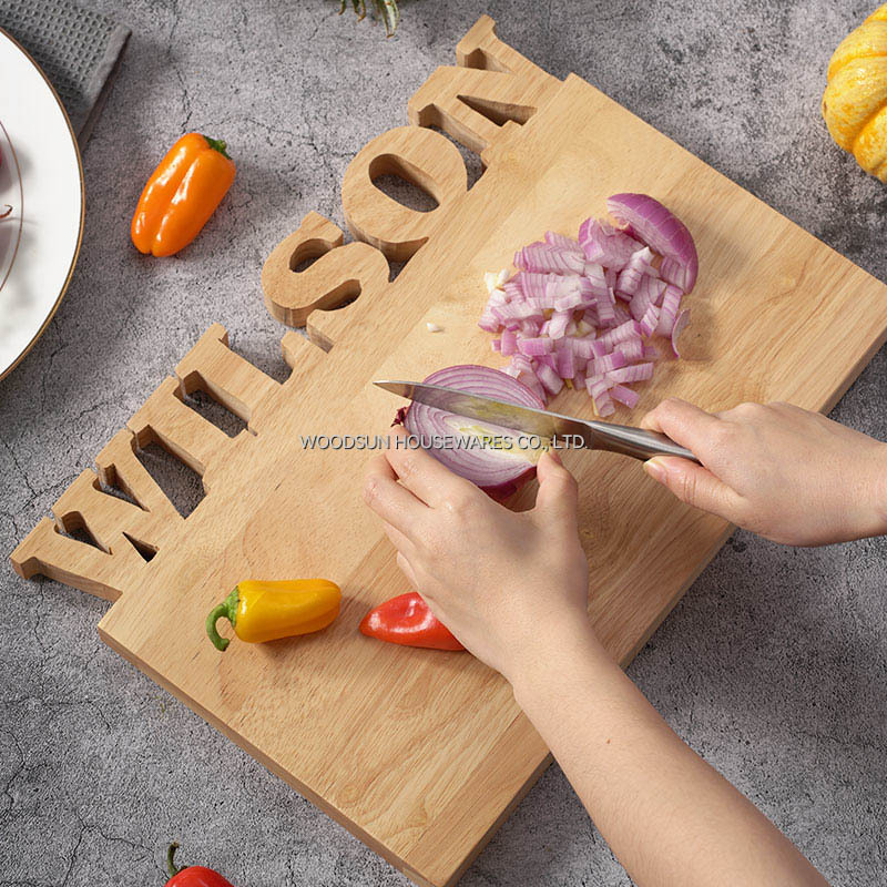 Woodsun Mothers Day Wholesale Gifts Solid Lettering Wooden Serve Board for Serving Food
