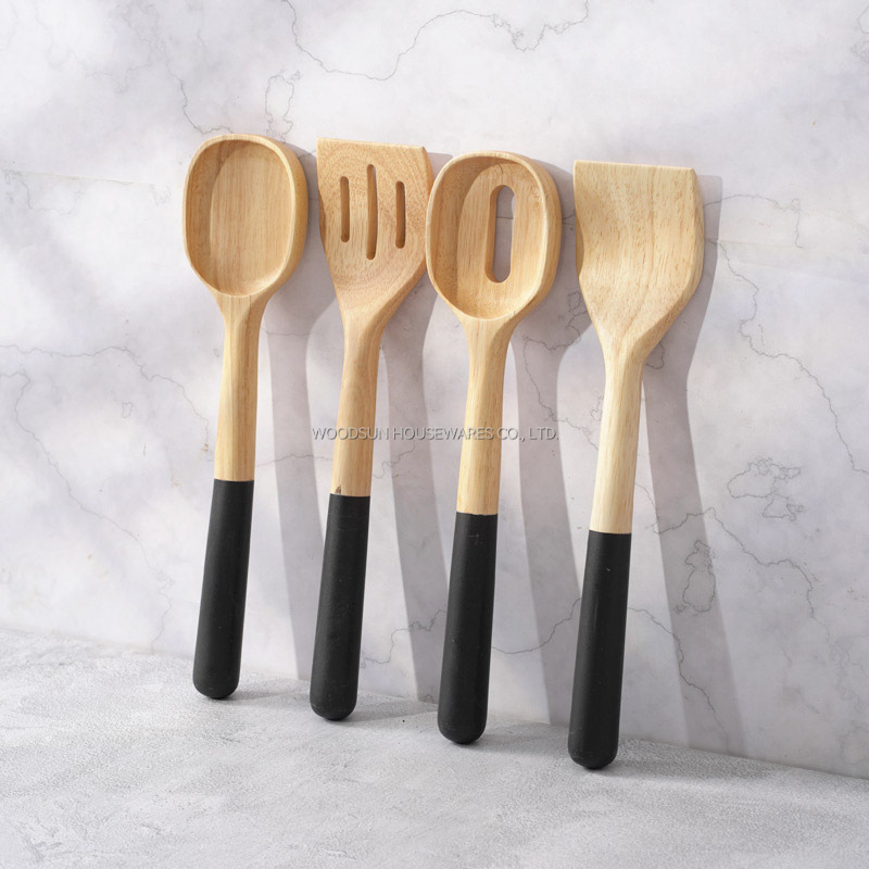 Woodsun Custom Manufacturer Kitchen Cooking Tools Spatula Spoon Set Kitchen Utensil