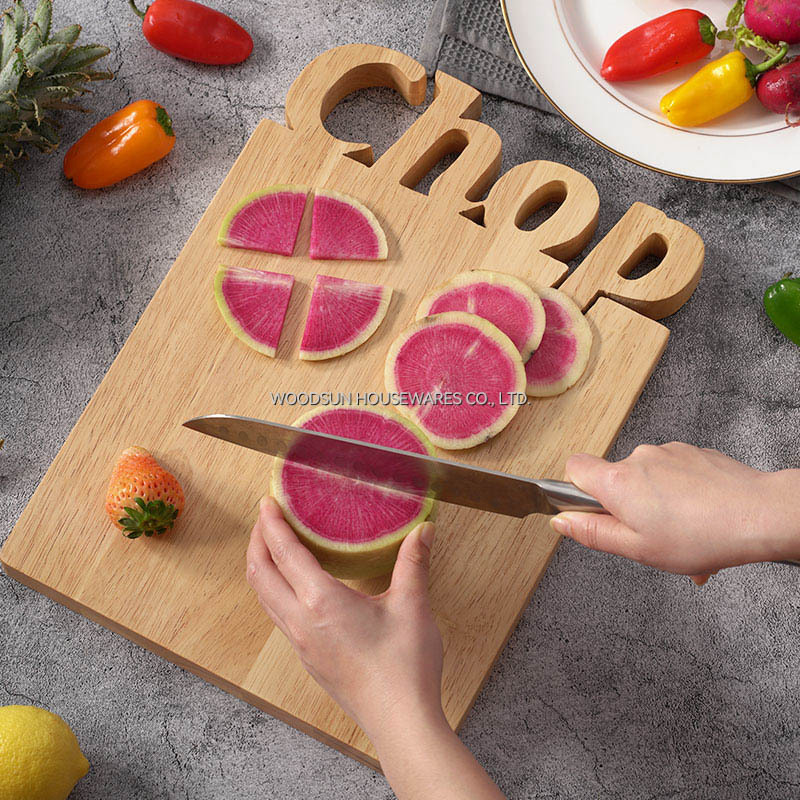Woodsun Solid Lettering Hackbrett Snijplank Kitchen Cutting Chop Board Cut China Manufacturer