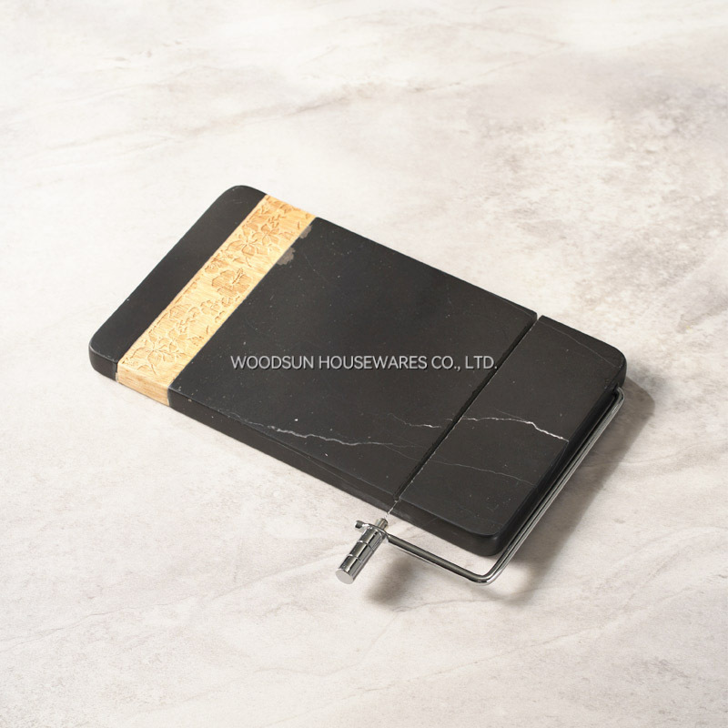 Woodsun Manufacturer Wholesale Cheese Cutting Board Set Marble And Wood Charcuterie Board