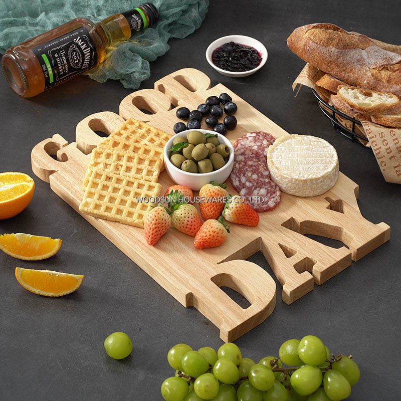 Woodsun Solid Lettering Personalized Cutting Board Wooden Chopping Block