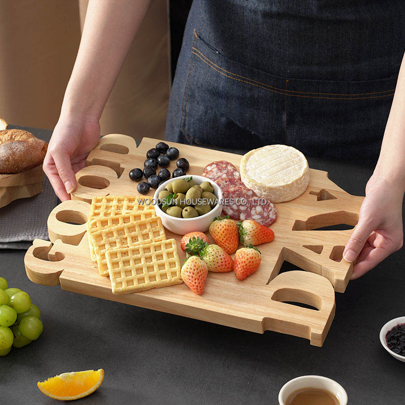 Woodsun Solid Lettering Personalized Cutting Board Wooden Chopping Block