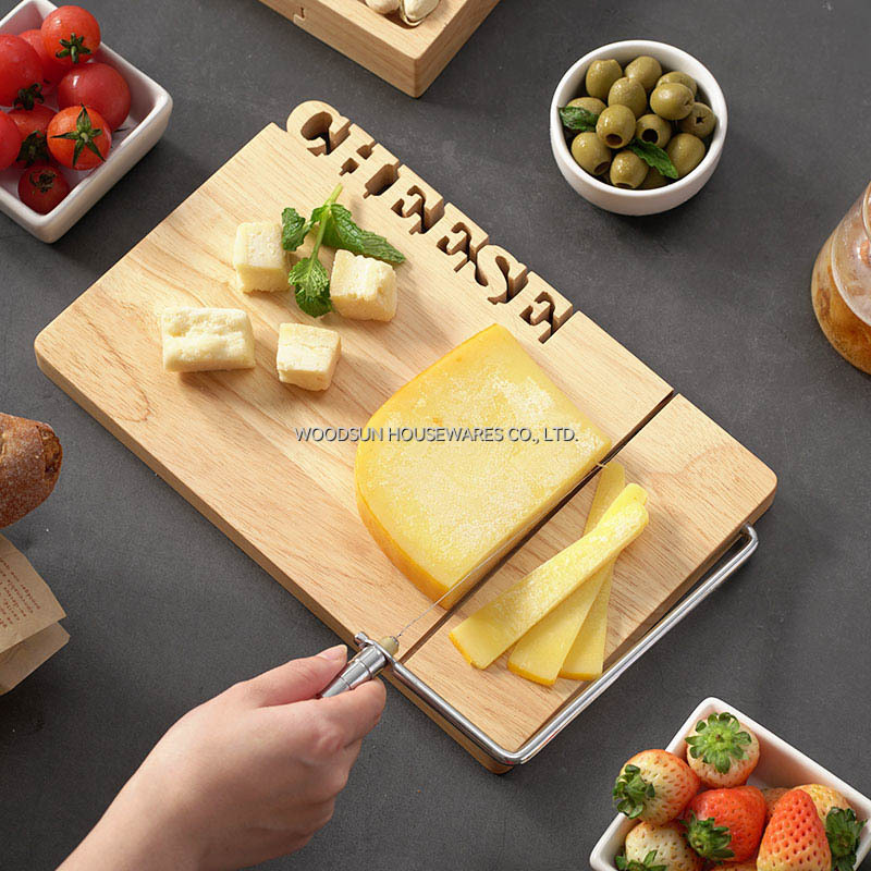 Solid Lettering Series Woodsun Manufactures Charcuterie Cheese Slicer Boards Utensils Cheese Set