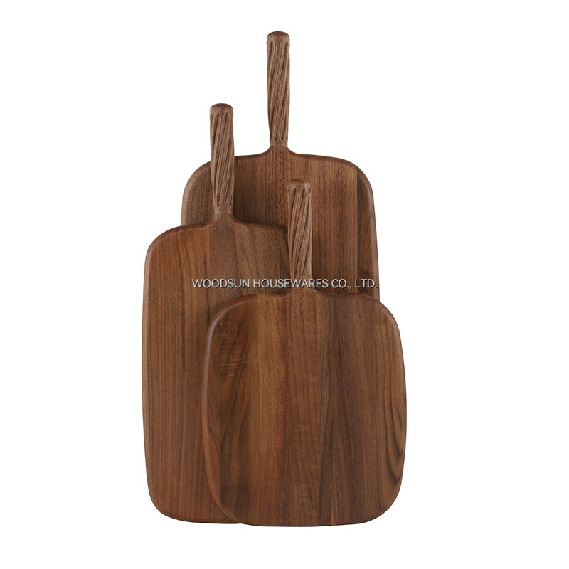 Wholesale Custom Wooden Larger Dining Serving Boards Tray With Handle