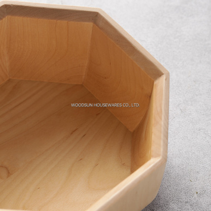 Woodsun Birch Wood Custom Mixing Wooden Salad Bowl Big for Christmas Gift