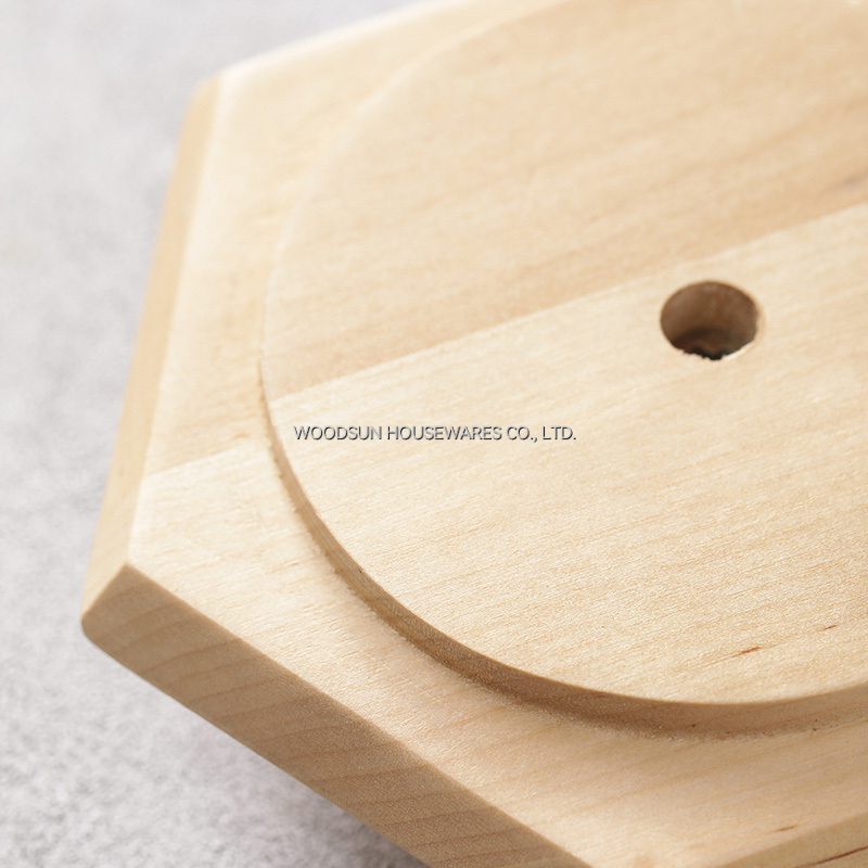 Woodsun Wood Salt and Pepper Boxes Container Salt Cellar Spice Jar