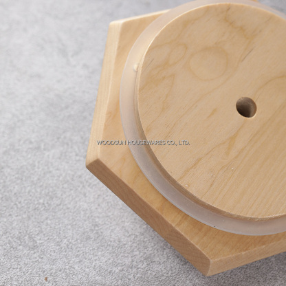 Woodsun Edges and Corners Design Kitchen Food Glass Canisters for Storage