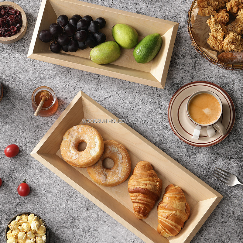 Woodsun Birch Wood MDF Custom Tapas Wood Serving Dish Plate 2025