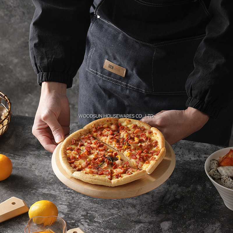 Woodsun Slicing Birch Custom Wood Cutting Board Kitchen Chopping Block Pizza Serving Board