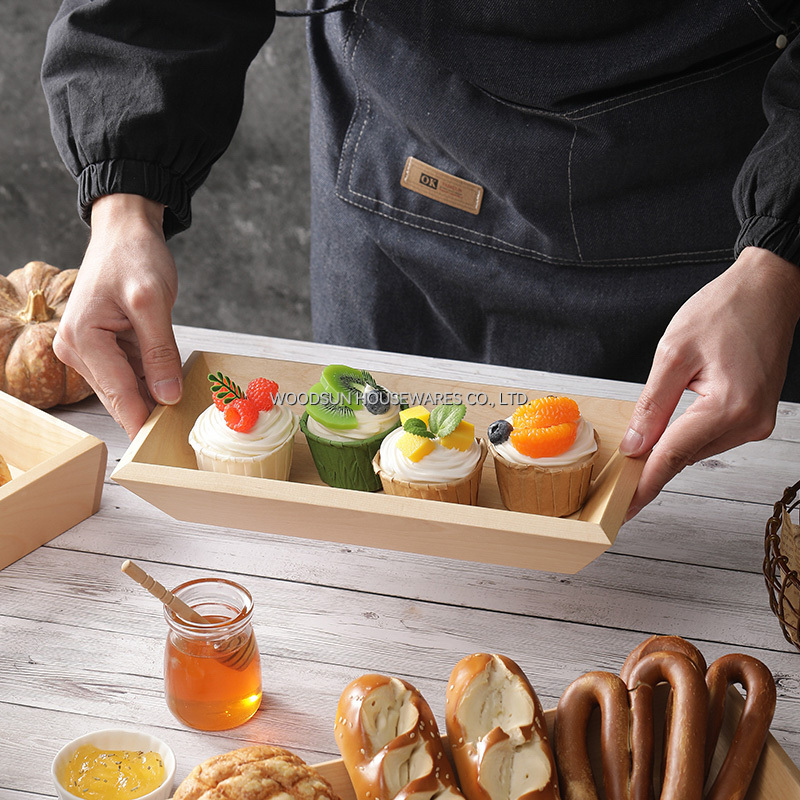 Woodsun Birch Wood MDF Custom Tapas Wood Serving Dish Plate 2025