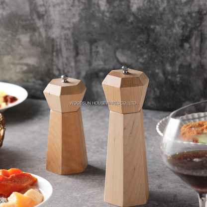 Woodsun Restaurant Hotel Home Kitchen China Salt and Pepper Mill Wood Kit