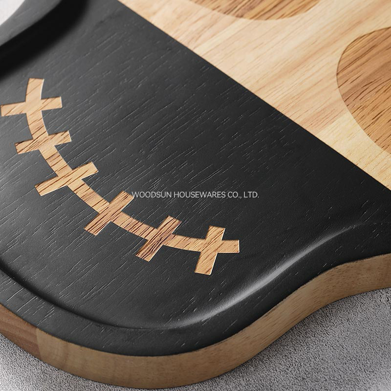 Woodsun Custom Halloween Skull Wood Plate Wooden Sets