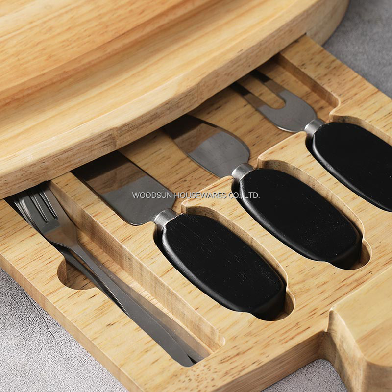 Woodsun Custom Shape Wholesale Cheese Cutter Cheese Board Wood