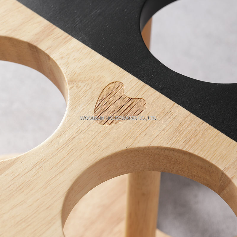 Woodsun Halloween Series Rubber Wood Wine Display Rack 2025