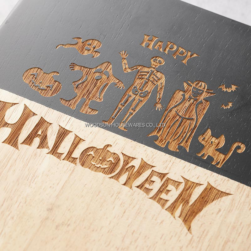 Woodsun 2026 Customize Rubber Wood Knife Block Wood Holder