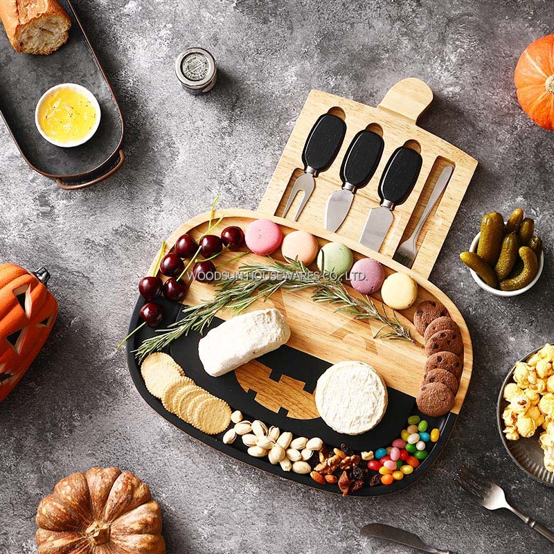 Woodsun Custom Shape Wholesale Cheese Cutter Cheese Board Wood