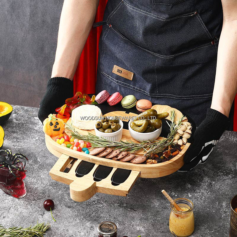 Woodsun Custom Shape Wholesale Cheese Cutter Cheese Board Wood