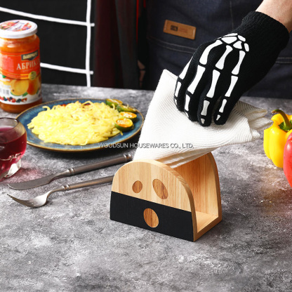 Woodsun Halloween Series Wood Tissue Box Table Napkin Holder for Restaurant 2026