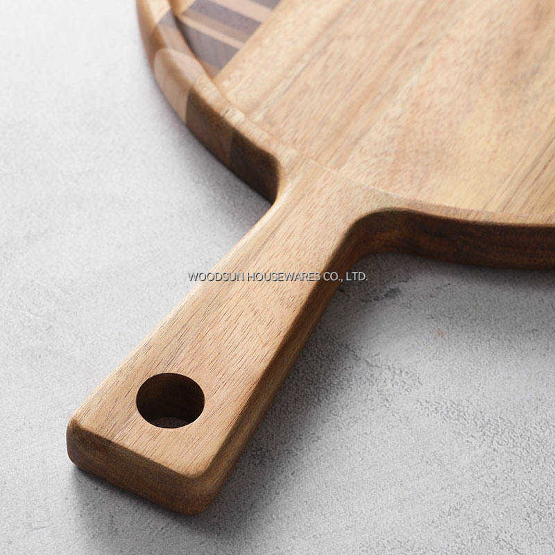 Woodsun Plate Charger Wood Acacia Wood Plates Set for Commercial Hotel Wedding