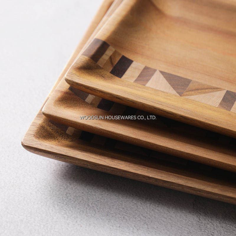 Woodsun Wooden Christmas Plates Restaurant Wooden Plates Rectangle