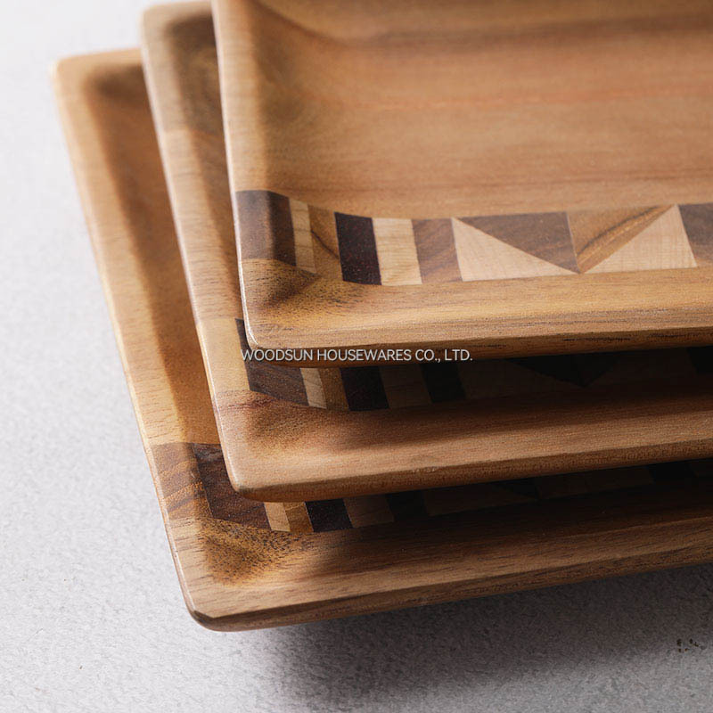 Woodsun Wooden Christmas Plates Restaurant Wooden Plates Rectangle