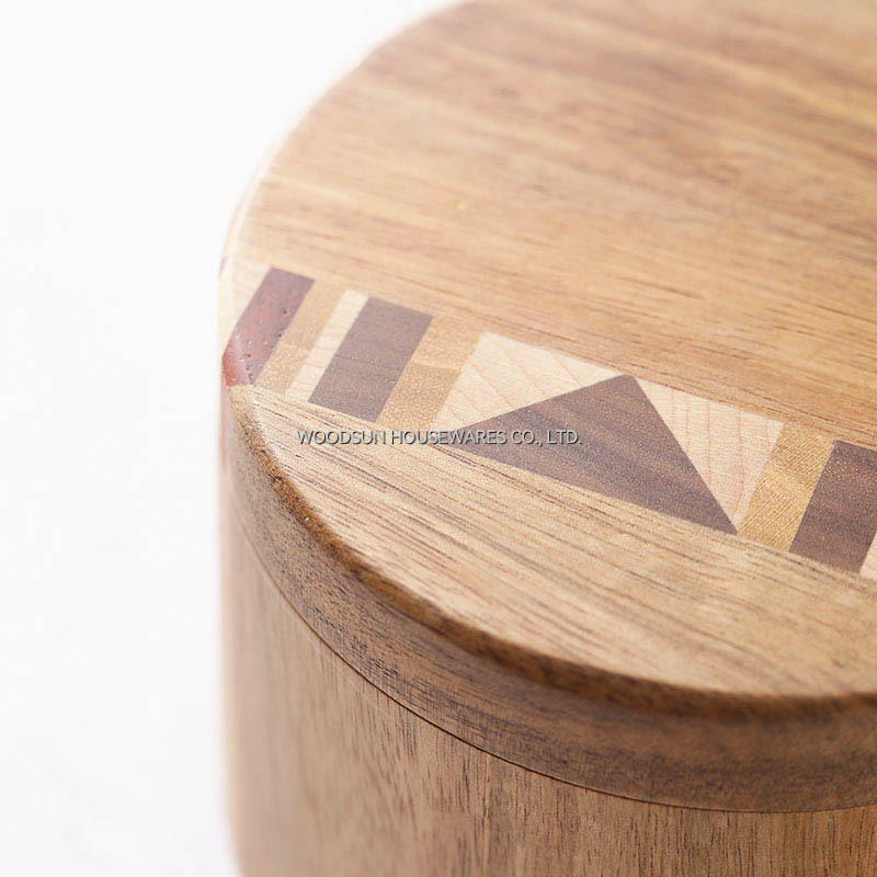 2025 Magnet Spice Wooden Box for Salt Sugar