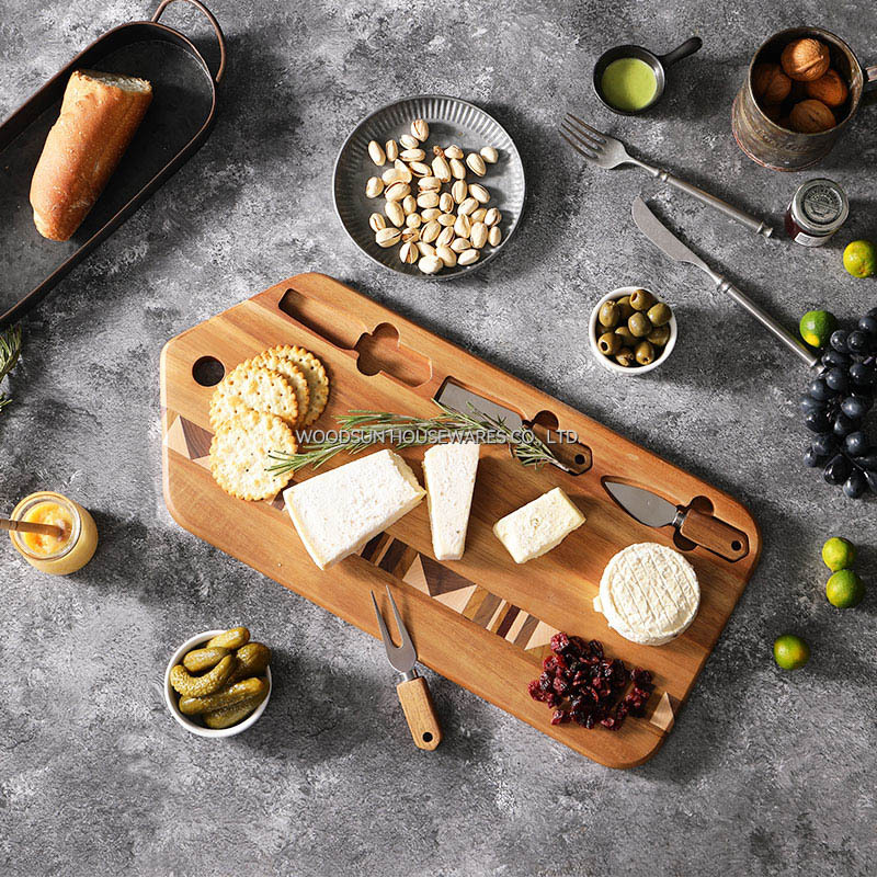 Woodsun Acacia Wood Charcuterie Cutlery Knife Cheese Board