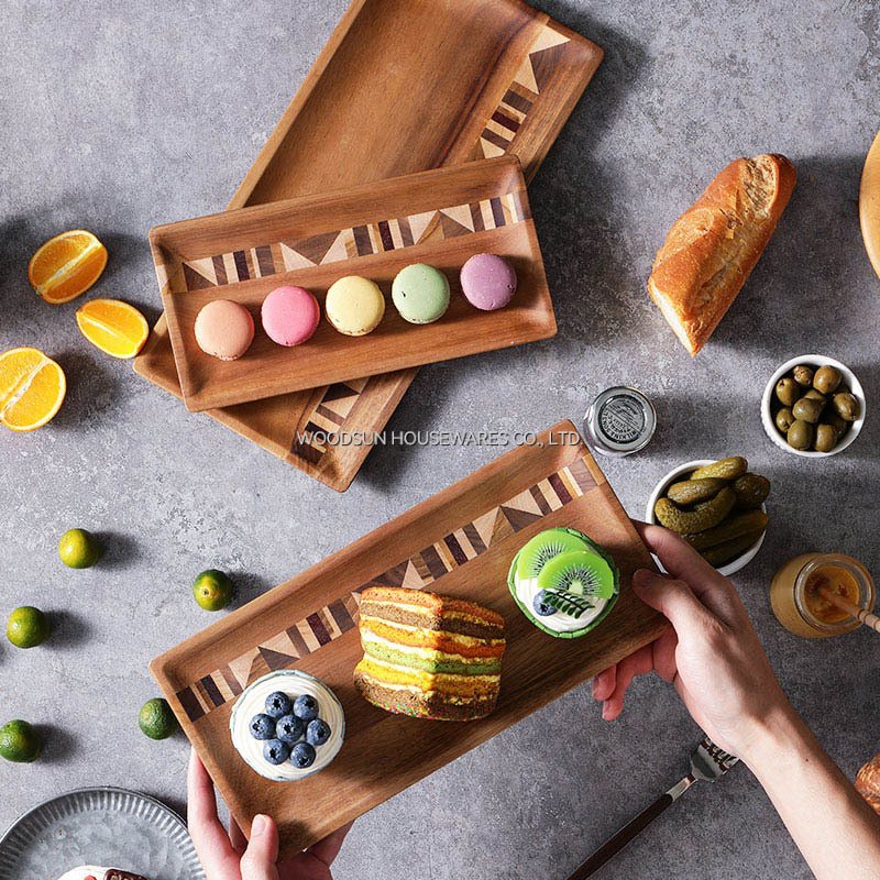 Woodsun Wooden Christmas Plates Restaurant Wooden Plates Rectangle