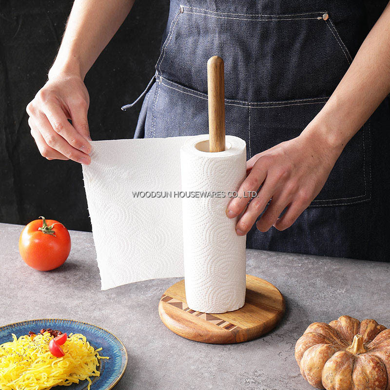 Woodsun Paper Towel Holder for Kitchen Roll Organize