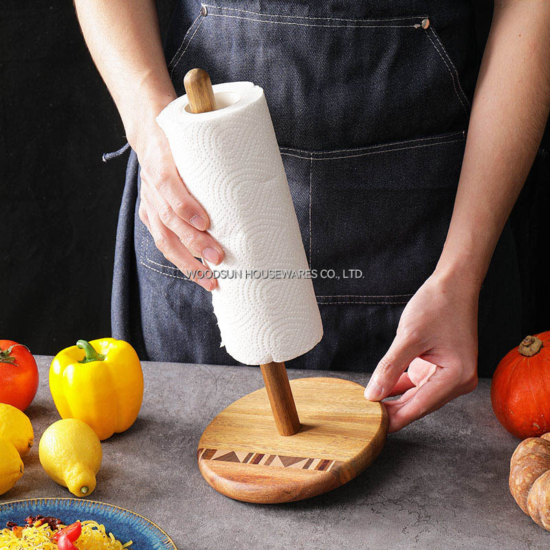 Woodsun Paper Towel Holder for Kitchen Roll Organize