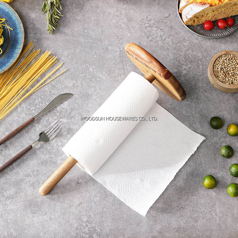 Woodsun Paper Towel Holder for Kitchen Roll Organize