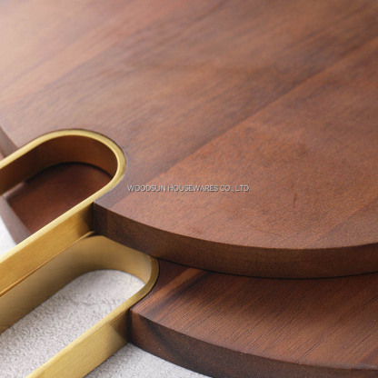 Woodsun Acacia Serving Board Pizza Cutting Board and Wooden Pizza Serve Board