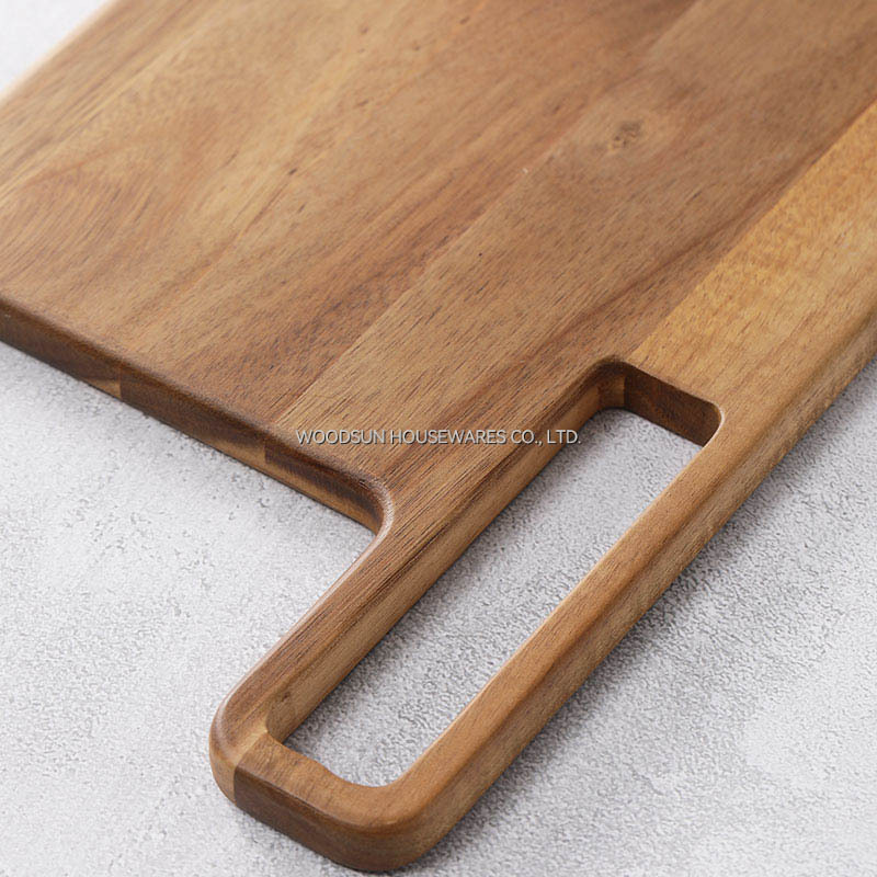 Woodsun Knife Shape Acacia Wood Bread Cutting Charcuterie Acacia Cutting Board