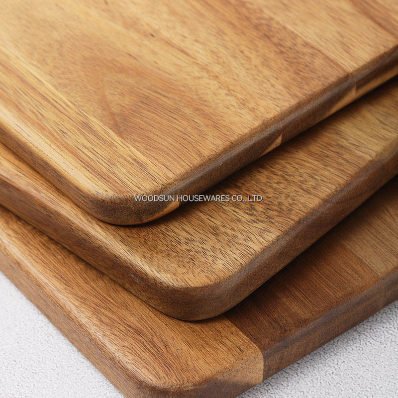 Woodsun Knife Shape Acacia Wood Bread Cutting Charcuterie Acacia Cutting Board
