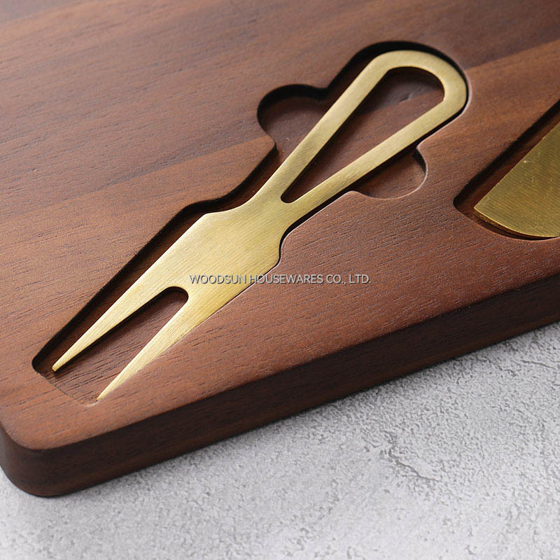 Woodsun Factory Acacia Wood Charcuterie Cutlery Knife Cheese Board