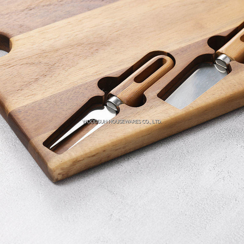 Woodsun Acacia Wood Charcuterie Cutlery Knife Cheese Board Wood