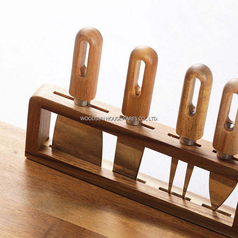 Woodsun Ceramic Magnet Charcuterie Cheese Cutting Board Cutter Cheese Knife Board Factory