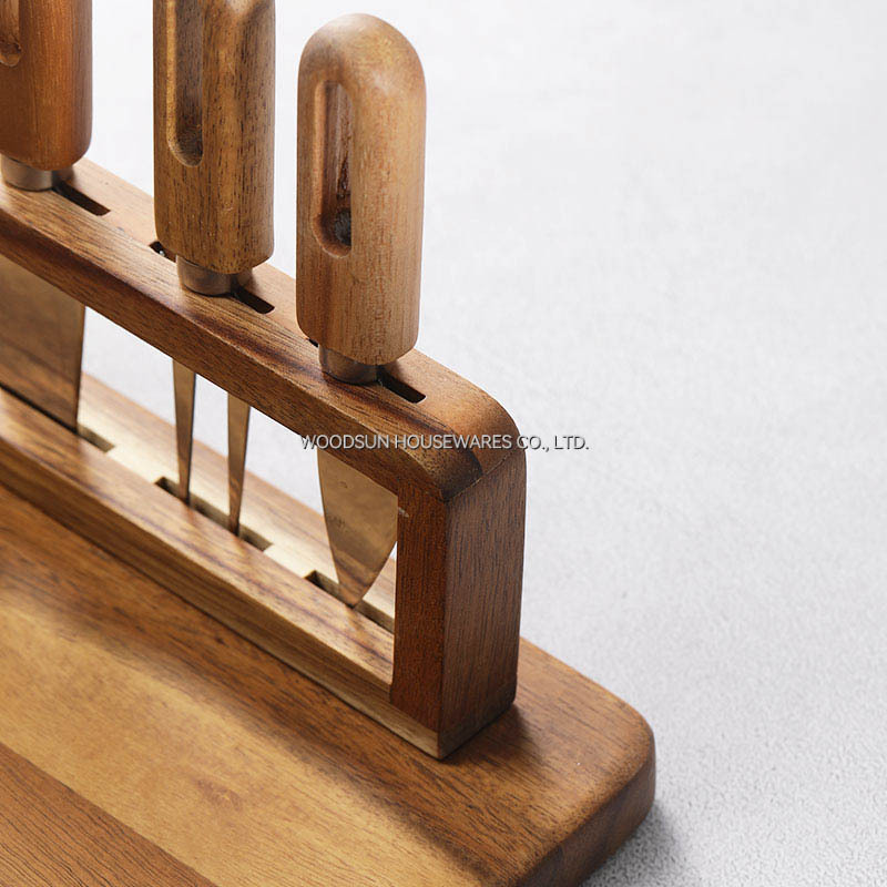 Woodsun Ceramic Magnet Charcuterie Cheese Cutting Board Cutter Cheese Knife Board Factory