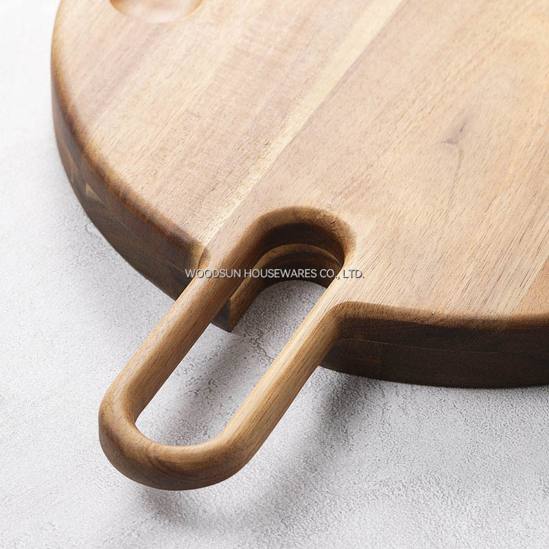 Woodsun Customized Logo Round Charcuterie Board Wood Set Factory