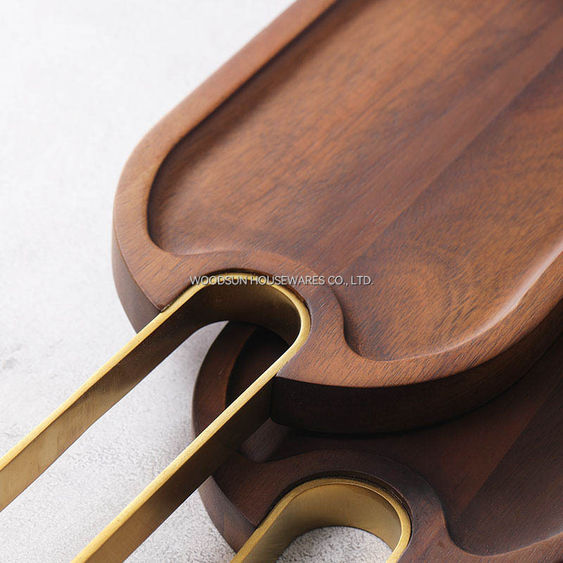 Woodsun Manufacturer Wooden Serving Plate Snack Dessert Dish Plates