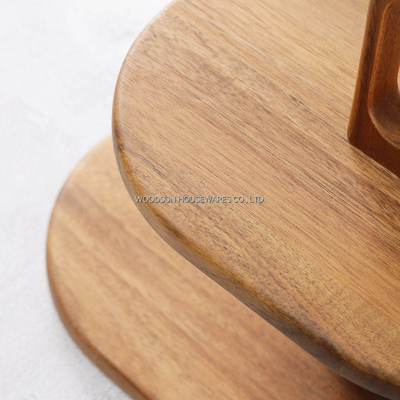 Woodsun 2 Layers Tray Cupcake Stand Cake Stand 2025