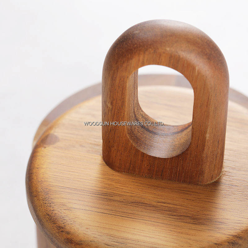 Woodsun Magnet Salt Cellar Salt Storage Box Acacia Wood 2025