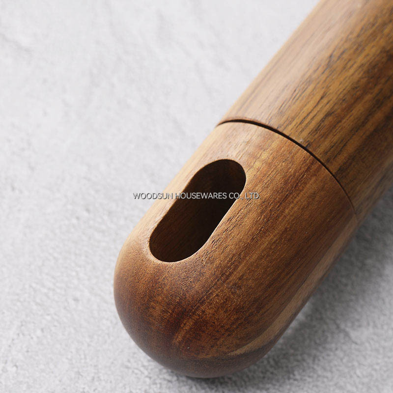 Woodsun Wooden Spice Grinder Pepper Mill With Salt and Pepper Mill Grinder