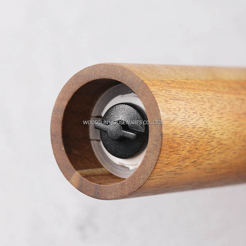 Woodsun Wooden Spice Grinder Pepper Mill With Salt and Pepper Mill Grinder